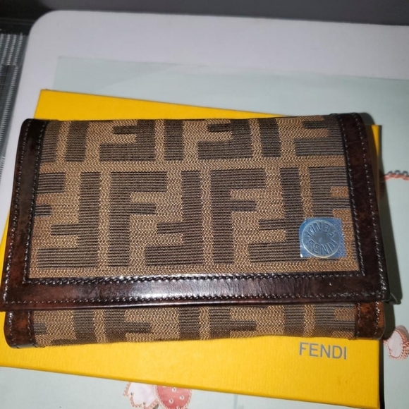 Fendi Brown Zucca Bifold Wallet, FIRM PRICE - Picture 4 of 12